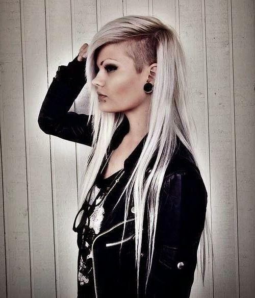 36 Sexy And Hot Half Shaved Hairstyles | Hair And Nails | Shaved Pertaining To Shaved Long Hairstyles (Photo 2 of 25)