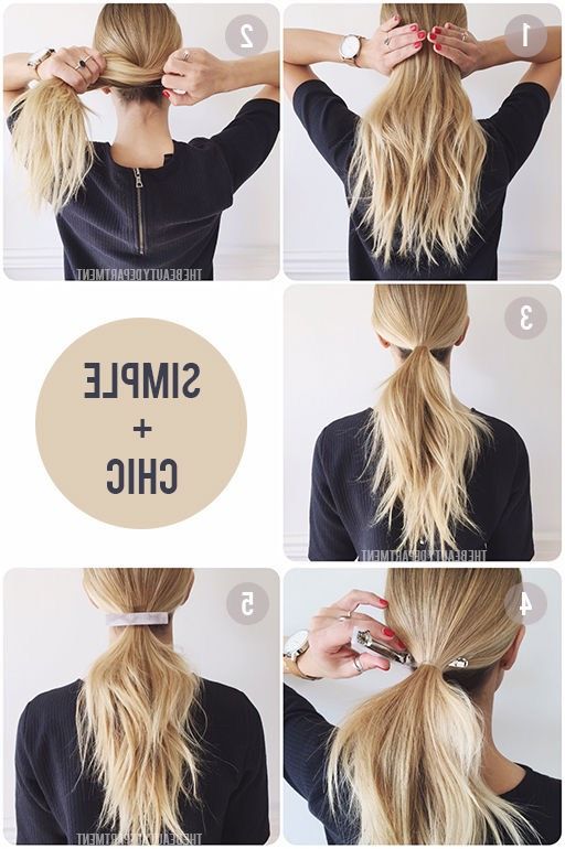 37 Easy Hairstyles For Work – The Goddess With Quick Long Hairstyles For Work (View 4 of 25)