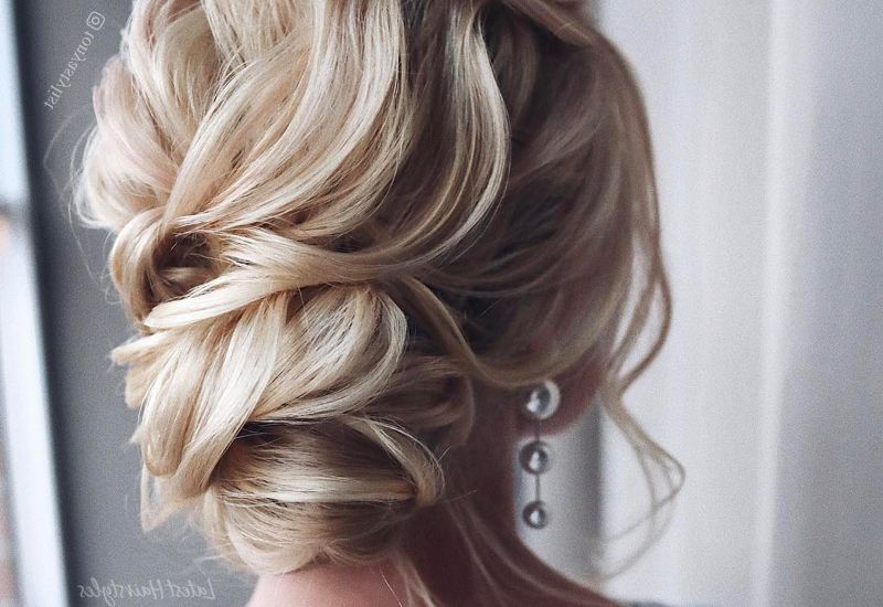 37 Inspiring Prom Updos For Long Hair For 2019 #inspo Intended For Tangled Braided Crown Prom Hairstyles (View 9 of 25)