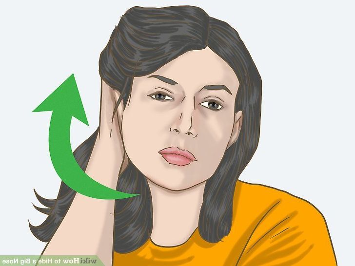 4 Ways To Hide A Big Nose – Wikihow Intended For Long Hairstyles For Big Noses (View 15 of 25)