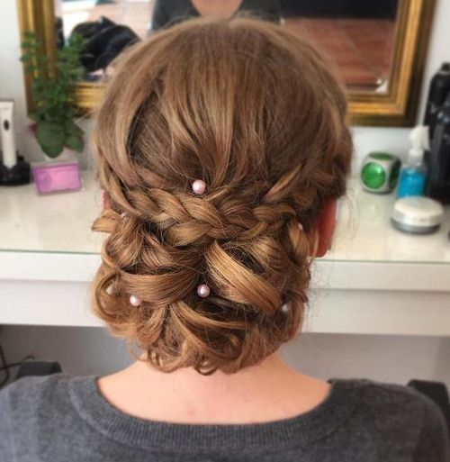 40 Most Delightful Prom Updos For Long Hair In 2019 Within Classic Roll Prom Updos With Braid (Photo 1 of 25)