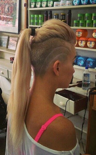 40 Shaved Hairstyles For Women | Herinterest/ With Shaved Long Hairstyles (Photo 14 of 25)