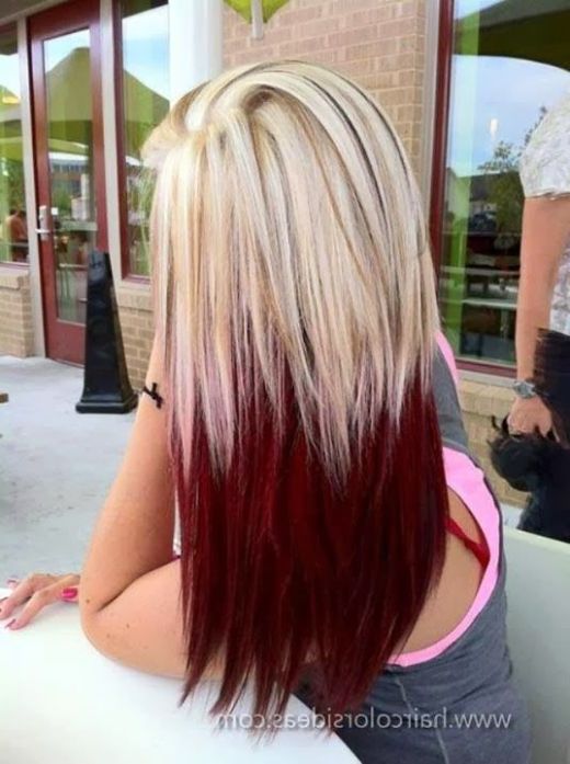 44 Stunning Two Tone Hairstyles | Hairstylo Inside Two Tone Long Hairstyles (View 2 of 25)