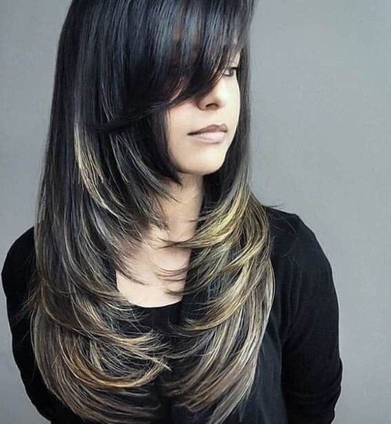 44 Trendy Long Layered Hairstyles 2019 (best Haircut For Women) Throughout Long Haircuts Layered With Bangs (Photo 14 of 25)