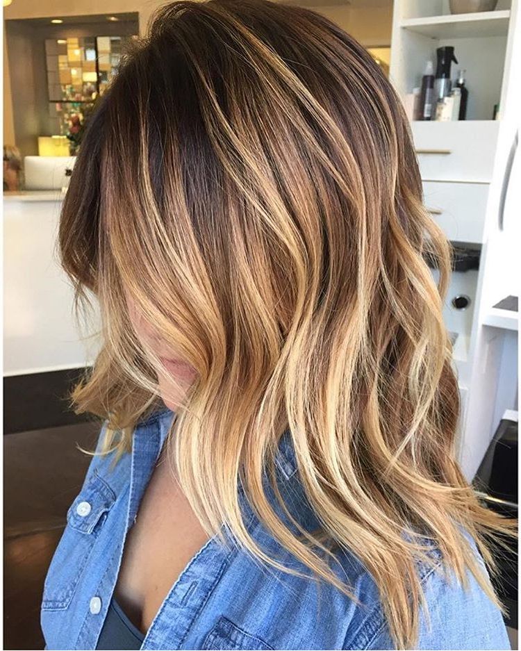 45 Balayage Hair Color Ideas 2019 – Blonde, Brown, Caramel, Red In Long Hairstyles Balayage (View 7 of 25)