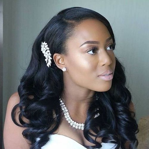 47 Wedding Hairstyles For Black Women To Drool Over 2018 For Black Women Long Hairstyles (Photo 25 of 25)