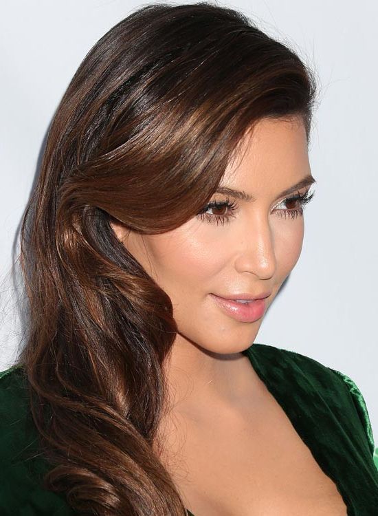 50 Best Kim Kardashian Hairstyles Regarding Kim Kardashian Long Haircuts (View 24 of 25)