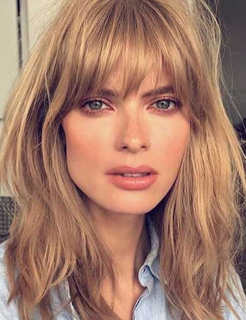 50 Best Long Hair With Bangs Looks For Women – 2019 Within Long Hairstyles Long Bangs (View 24 of 25)