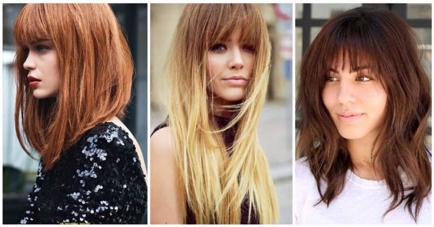 50 Breezy Hairstyles With Bangs To Make You Shine In 2019 Pertaining To Straight Across Haircuts And Varied Layers (View 13 of 25)