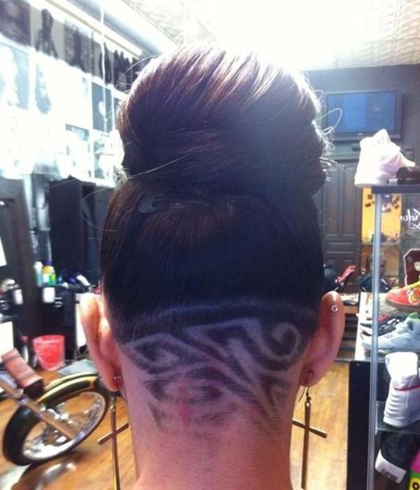 50 Shaved Hairstyles That Will Make You Look Like A Badass With Long Hairstyles Shaved Underneath (View 22 of 25)