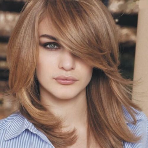 50 Timeless Medium Length Haircuts For Thick Hair | All Women Hairstyles Intended For Medium To Long Haircuts For Thick Hair (View 10 of 25)