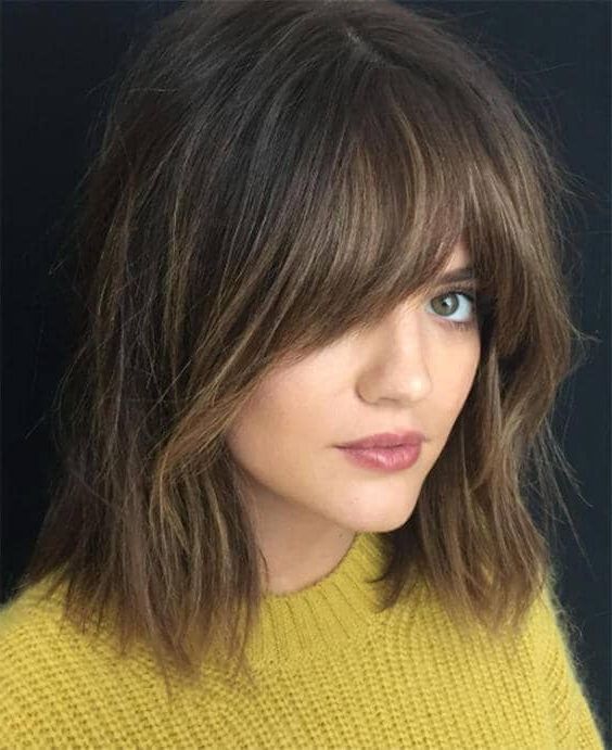 50 Ways To Wear Short Hair With Bangs For A Fresh New Look For Long Length Hairstyles With Fringe (View 9 of 25)