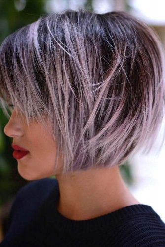 55 Best Short Haircuts 2019 – Quick & Easy To Style | Lovehairstyles With Straight Across Haircuts And Varied Layers (Photo 19 of 25)