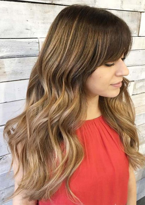 55 Long Haircuts With Bangs For 2019: Tips For Wearing Fringe For Long Haircuts Layered With Bangs (View 9 of 25)