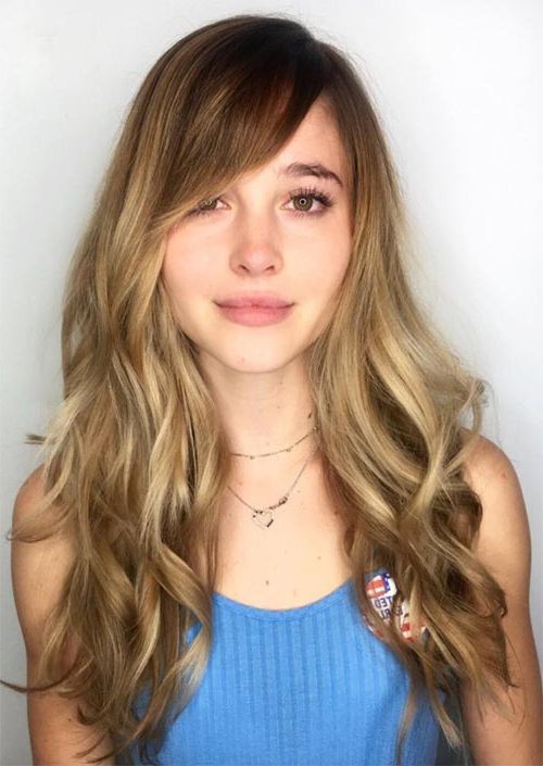 55 Long Haircuts With Bangs For 2019: Tips For Wearing Fringe For Long Hairstyles Bangs (View 2 of 25)