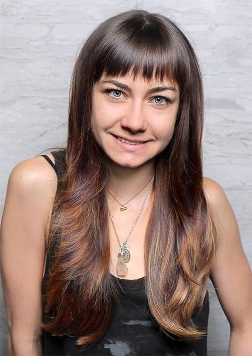 55 Long Haircuts With Bangs For 2019: Tips For Wearing Fringe Inside Long Hairstyles Razor Cut (Photo 25 of 25)