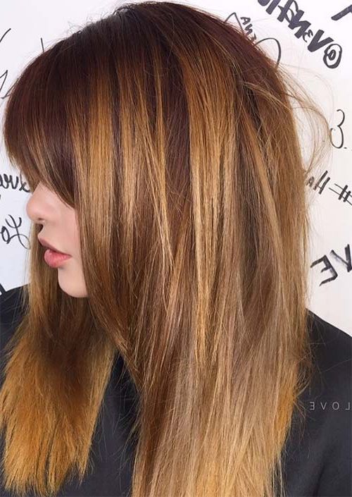 55 Long Haircuts With Bangs For 2019: Tips For Wearing Fringe Pertaining To Long Texture Boosting Layers Hairstyles (Photo 25 of 25)