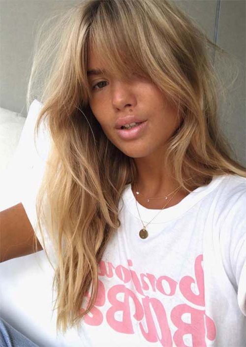55 Long Haircuts With Bangs For 2019: Tips For Wearing Fringe With Regard To Long Hairstyles With A Fringe (Photo 23 of 25)