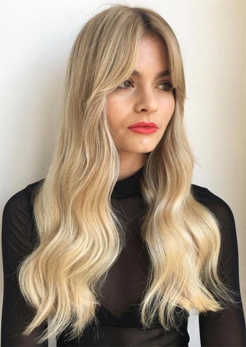 55 Long Haircuts With Bangs For 2019: Tips For Wearing Fringe Within Long Haircuts With Bangs And Layers (View 11 of 25)
