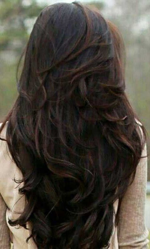69 Cute Layered Hairstyles And Cuts For Long Hair | Hairstyles Within Reddish Brown Hairstyles With Long V Cut Layers (View 2 of 25)
