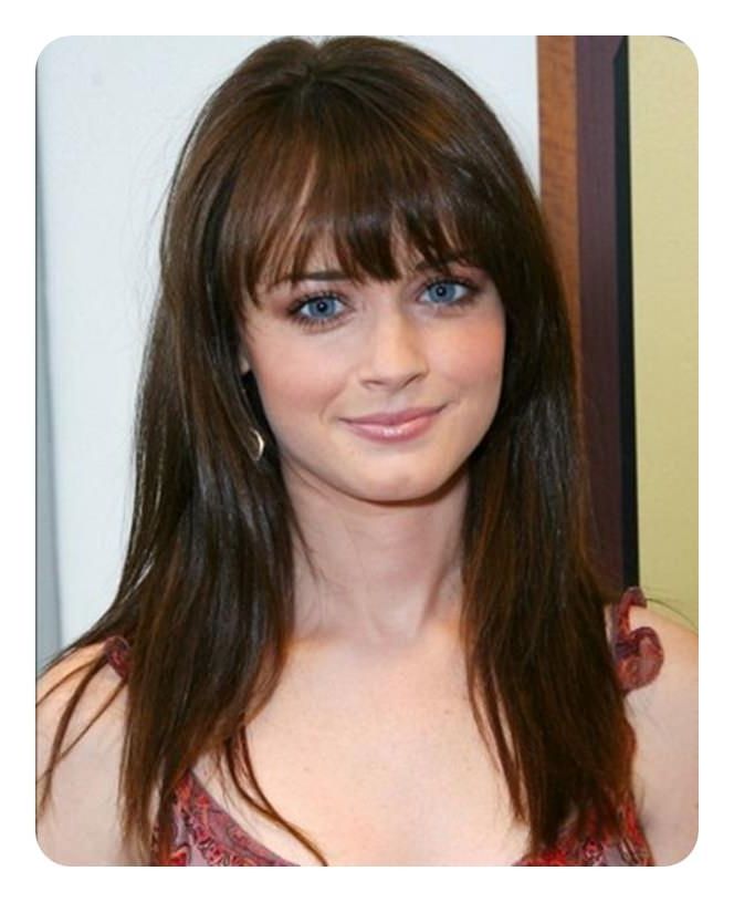 88 Beautiful And Flattering Haircuts For Oval Faces Intended For Long Haircuts With Bangs For Oval Faces (View 7 of 25)