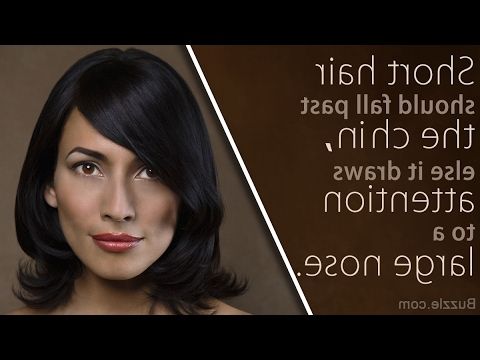 Amazing Hairstyles For Women With Big Noses – Youtube Throughout Hairstyles For Long Faces And Big Noses (View 8 of 25)
