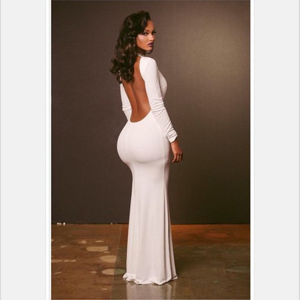 Booty, White Dress, Dress, Hairstyles, Lola Monroe, Fashion, Long Throughout Long Hairstyles For Evening Wear (View 22 of 25)