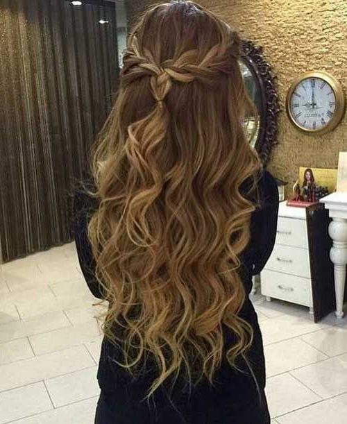 Braided Prom Hair | Formsl Hair | Hair Styles, Braided Prom Hair Intended For Formal Curly Hairdo For Long Hairstyles (View 11 of 25)