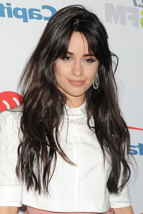 Camila Cabello's Hairstyles & Hair Colors | Steal Her Style Throughout Waist Length Brunette Hairstyles With Textured Layers (View 25 of 25)