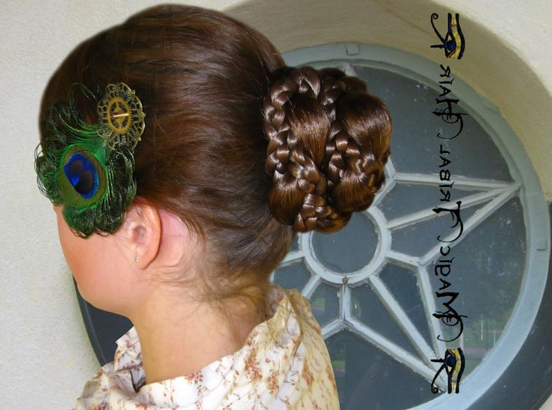 Chignon Wedding Hair Accessory Hair Bun Snow White Braid C U S | Etsy Regarding Fishtailed Snail Bun Prom Hairstyles (Photo 20 of 25)