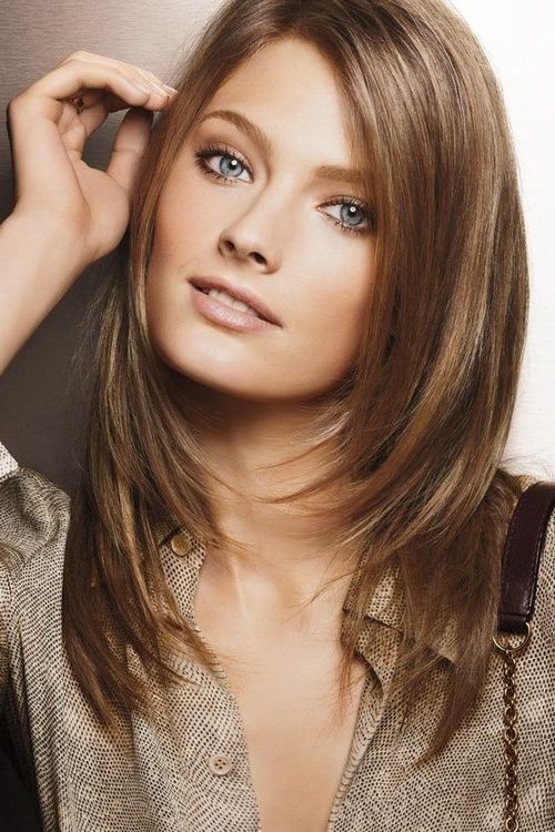 Cortes De Cabelo Longo | Hair | Face Framing Hair, Golden Brown Hair Throughout Heavily Layered Face Framing Strands Long Hairstyles (View 3 of 25)