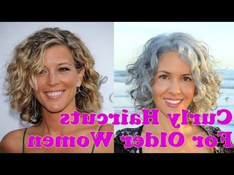 Curly Hairstyles For Older Women Over 40 To 60 Years – Short Medium With Regard To Haircuts For Women With Long Curly Hair (View 24 of 25)