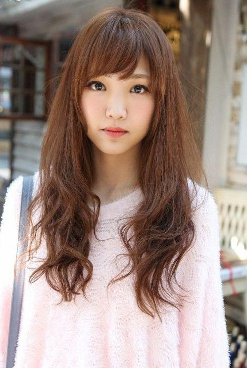 Cute Asian Long Hairstyle With Bangs In 2019 | Hair | Long Hair For Long Hairstyles Asian (View 11 of 25)