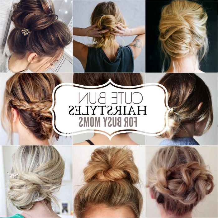 Cute Bun Hairstyles – Messy Bun Hairstyles For Moms Throughout Long Hairstyles Buns (View 23 of 25)