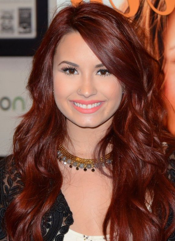 Demi Lovato Red Hair Long Hairstyles – Women Hairstyles Pertaining To Red Long Hairstyles (View 17 of 25)