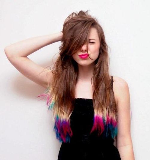 Dip Dyed Hair | Long Hair Styles How To On We Heart It Throughout Long Hairstyles Dip Dye (View 11 of 25)
