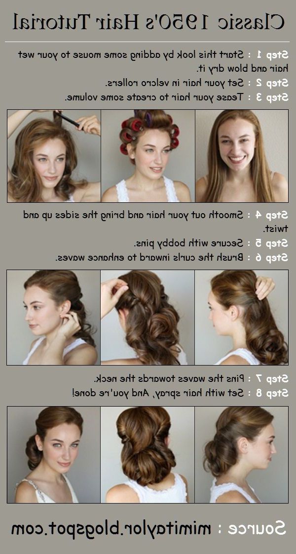 Diy Projects At Home: How To Style Waves In 2019 | Stacys | 1950s Regarding Long Hairstyles At Home (View 15 of 25)