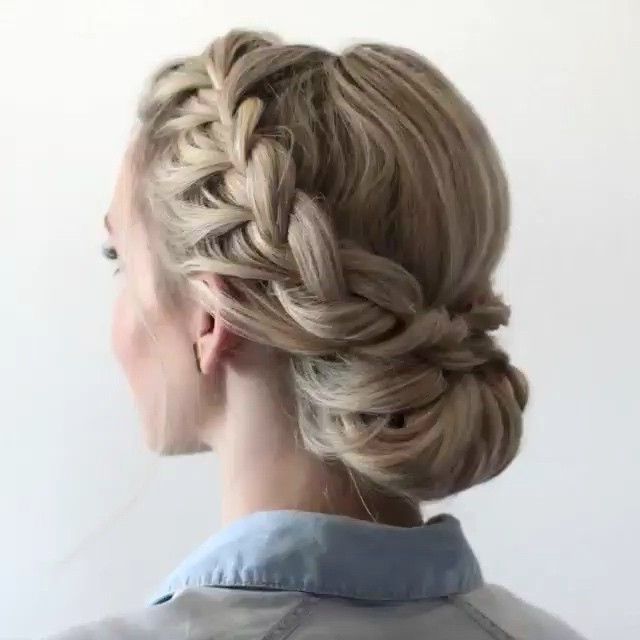 Double Braided Updo@anniesforgetmeknots – Tag Someone Who Should With Regard To Double Braided Prom Updos (View 10 of 25)