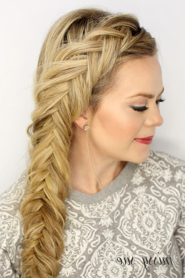 Dutch Fishtail Braid In Formal Dutch Fishtail Prom Updos (View 6 of 25)
