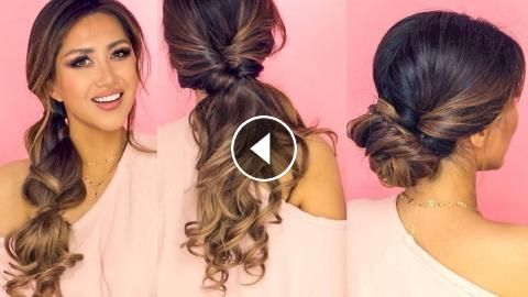 ? ? 1 Min Lazy Hairstyles For Work! | Easy Everyday Hair For Long Throughout Long Hairstyles For Work (Photo 21 of 25)