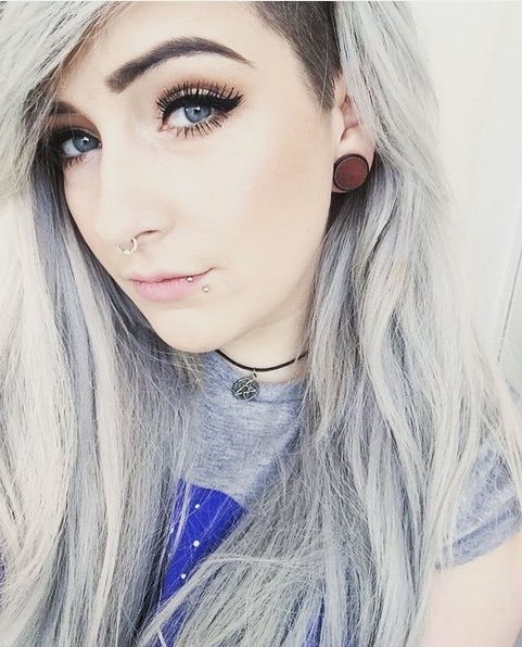 Gorgeous Grey Hair Trend Colors You Should Consider – Popular Haircuts Regarding Shaved Long Hairstyles (Photo 18 of 25)