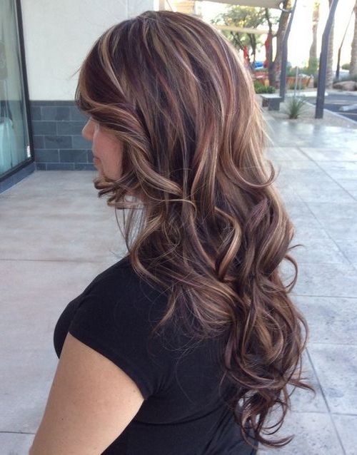 Hair Color Ideas For Brunettes With Highlights Long Hairstyles | For Long Hairstyles Brunette (View 9 of 25)