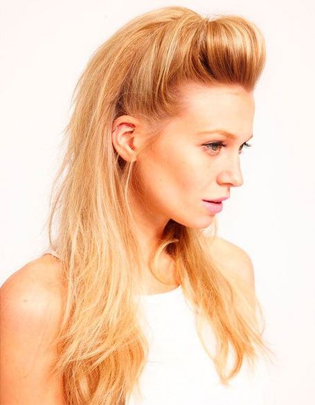 Hairstyles : Quiff Hairstyle Female Glamorous Quiff Hairstyles For Inside Womens Long Quiff Hairstyles (View 22 of 25)