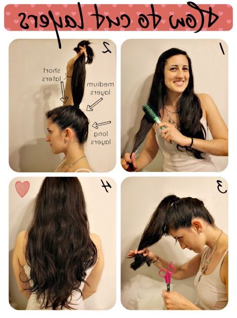 How To Cut Layers | Hair & Beauty | Hair, How To Cut Your Own Hair Pertaining To Ponytail Layered Long Hairstyles (View 17 of 25)