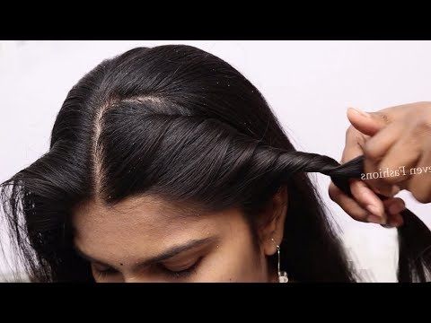 Indian Traditional Hairstyle For Long Hair Girls | Simple Hairstyles Pertaining To Indian Hair Cutting Styles For Long Hair (View 25 of 25)