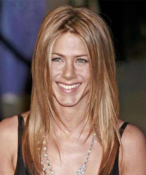 Jennifer Aniston Casual Long Straight Hairstyle – Light Copper With Regard To Jennifer Aniston Long Hairstyles (View 23 of 25)