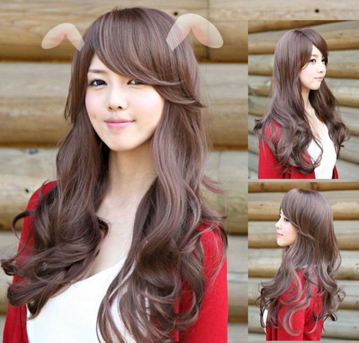 Korean Long Wavy Hairstyle | Hair Styles | Long Hair Styles, Curly For Long Wavy Hairstyles Korean (View 2 of 25)