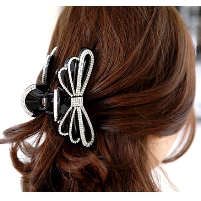 Large Butterfly Hair Claws Bow Hair Accessories Girls Ponytail Clips Intended For Hair Clips For Thick Long Hair (Photo 8 of 25)