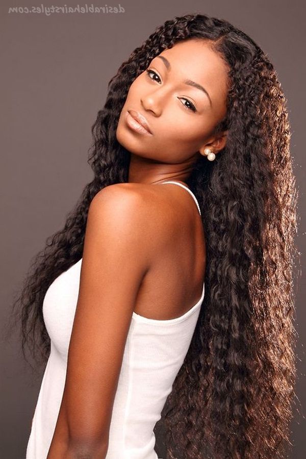 Latest 50 Long Hairstyles For Black Women – 1 #longhairstyles For Cute Long Hairstyles For Black Women (Photo 2 of 25)