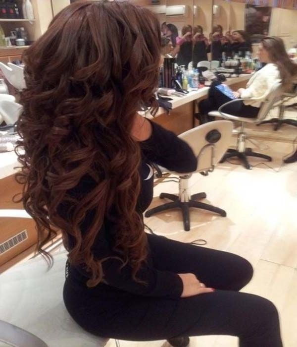 Long Curly Prom Hairstyle … | Much Hair, So Wow | Red V… Pertaining To Curly Long Hairstyles For Prom (View 5 of 25)